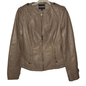 Express moto jacket faux leather medium